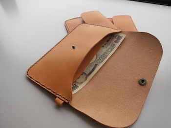 お札を入れたところ